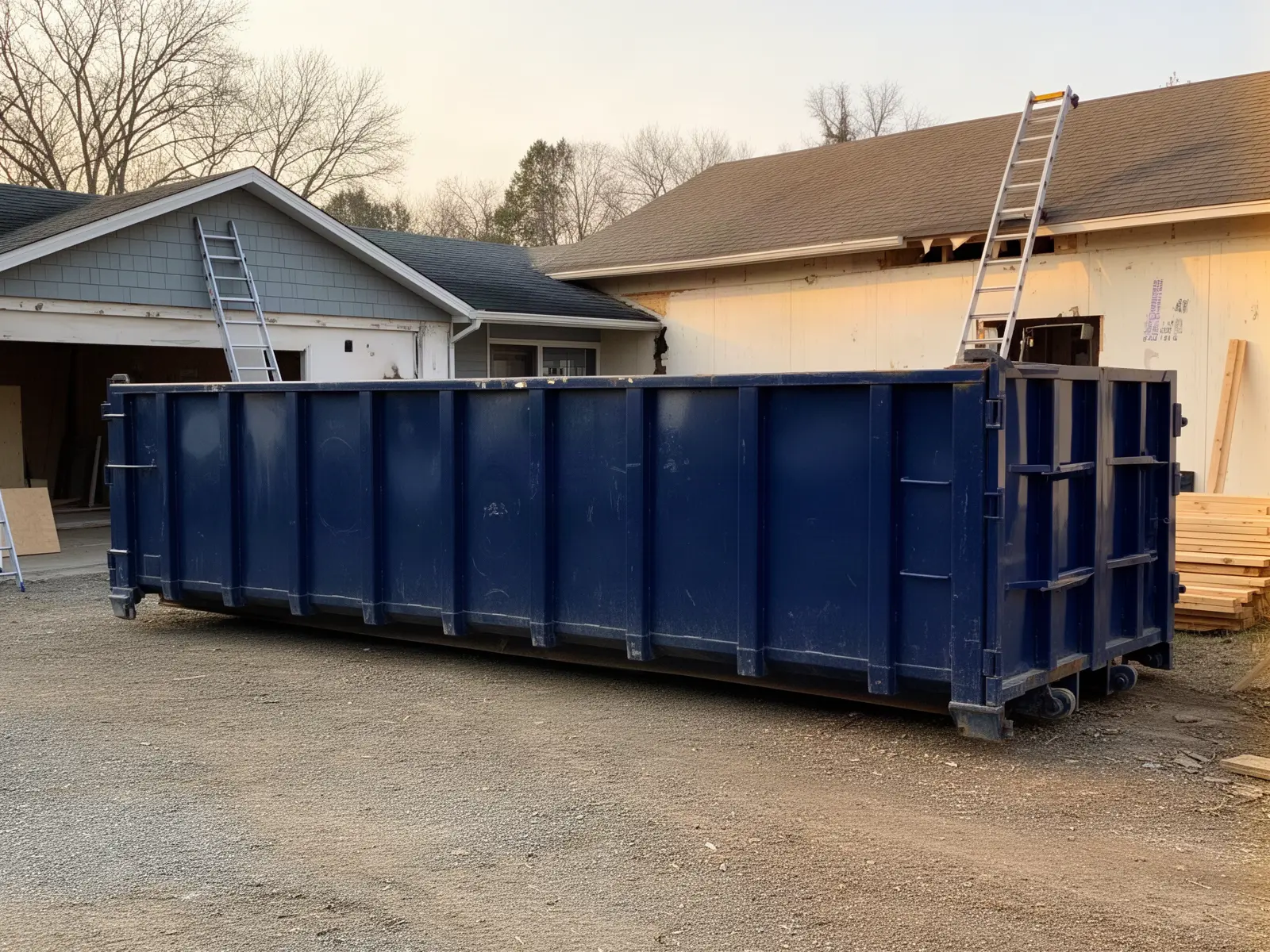 Roll-off dumpster from Pullen & Metz Dumpster Rental in Silver Spring, MD